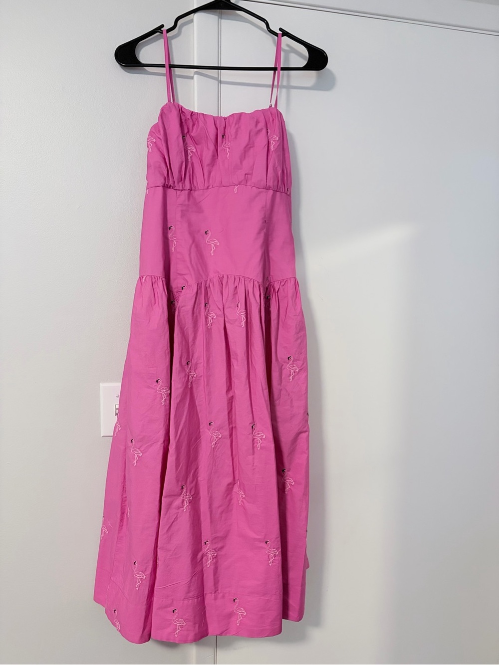 Pink Spaghetti-Strap Women’s Dress